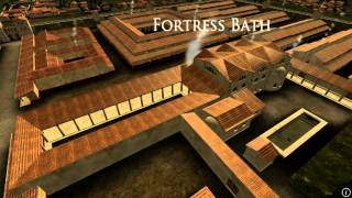 Animation of ancient Roman Fort in Caerleon Wales [upl. by Ahsienot]