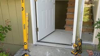 Jeld Wen Front Door Installation  Really crappy products and craftsmanship PART 1 [upl. by Ellicul]