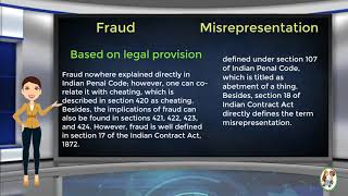 What is Difference Between Fraud amp Misrepresentation [upl. by Arreyt]