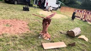 A fabulous range of wooden sculpture at Caerleon festival 2024 [upl. by Ynots897]