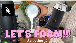 How To Foam Milk With Aeroccino 3 Make Coffee With Foam Tips amp Tricks  Easy Foamed Latte Recipe [upl. by Dyanna]