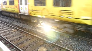 Merseyrail 507 009 making arcs at Birkdale station [upl. by Elegna]